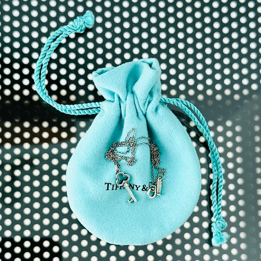 Tiffany Trefoil Key Pendant -Rare, Retired-